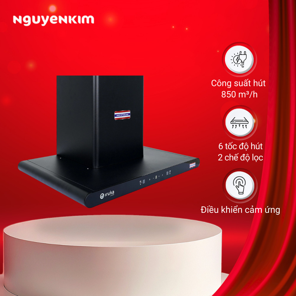 Máy hút mùi Iruka I-411 - Hàng chính hãng