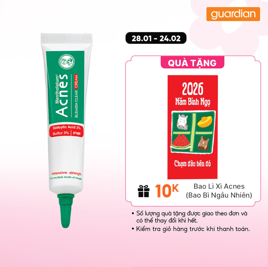 Kem Dưỡng Giảm Mụn Chuyên Sâu Acnes Blemish Clear Cream