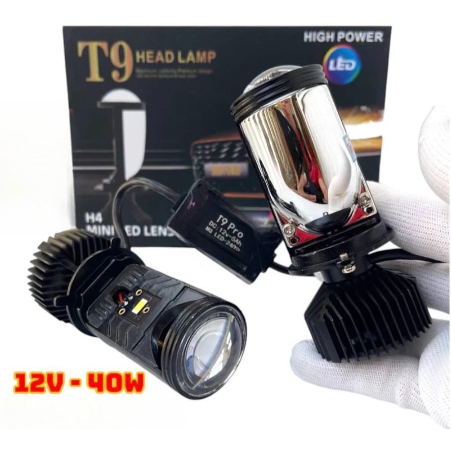 Bi Cầu Chân H4 T9 Pro Bản Quạt Xanh 2026 LED – Đèn T9 Pro Ánh Sáng Đỉnh Cao BL77