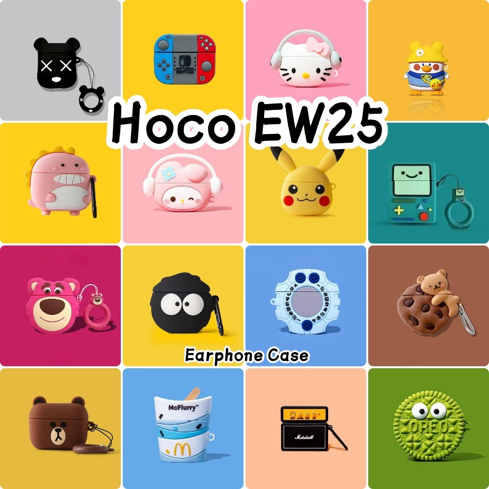 Dành Cho Vỏ Hoco EW25 Vỏ Silicon Mềm Vỏ Tai Nghe Hoạt Hình Hợp Thời Trang NO.6