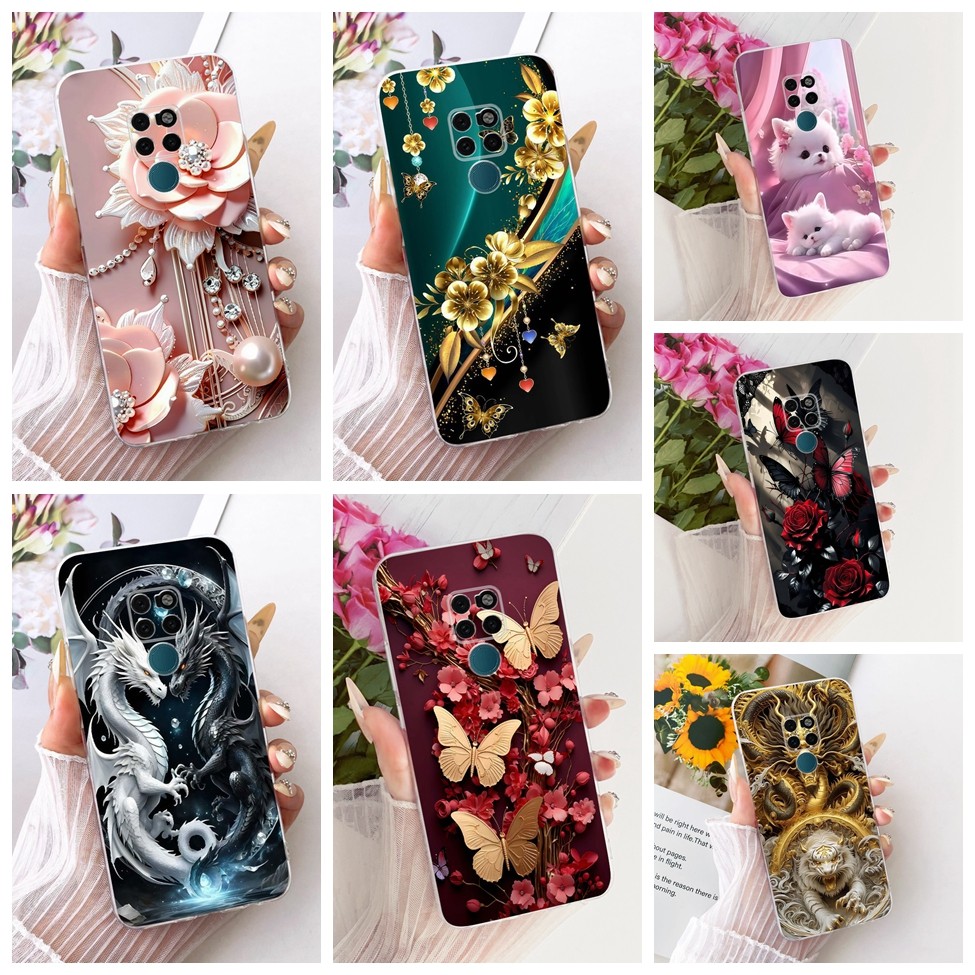 Ốp lưng trong suốt Huawei Mate 20 Vỏ bướm thời trang thẩm mỹ Vỏ sơn dễ thương ngộ nghĩnh Huawei Mate