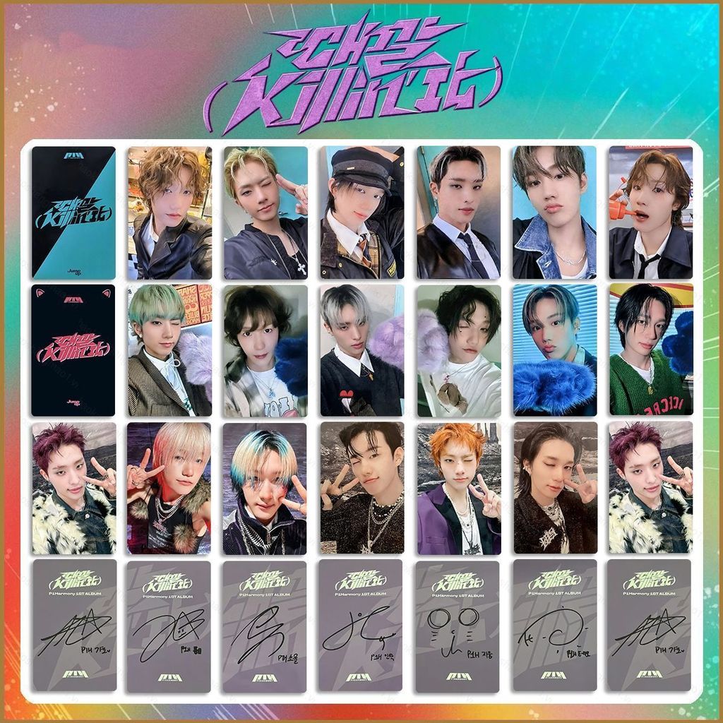HK1 6 Cái / bộ P1Harmony LOMO Card Đầu Tiên Full-length Album Killin 'It Bưu Thiếp Bộ Sưu Tập Ngôi S