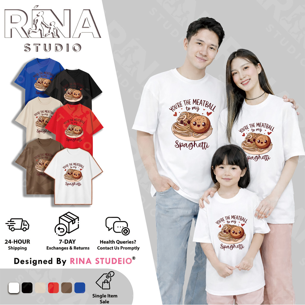 & COD RINA STUDIO Áo thun cổ tròn tay ngắn ngày lễ tình nhân 1 cặp thực phẩm Cotton tinh tế siêu dễ 