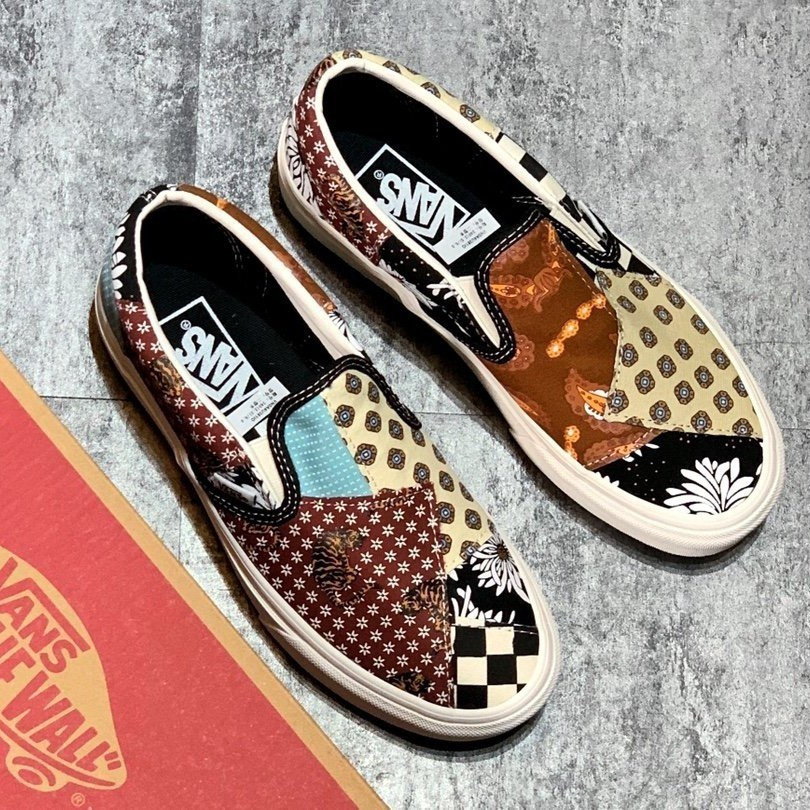 [Sẵn sàng thả] Dép Dép Dép lười Almd Dép hoa lười Checkerboard Hoa cúc Tiger Retro Element Giày thể 