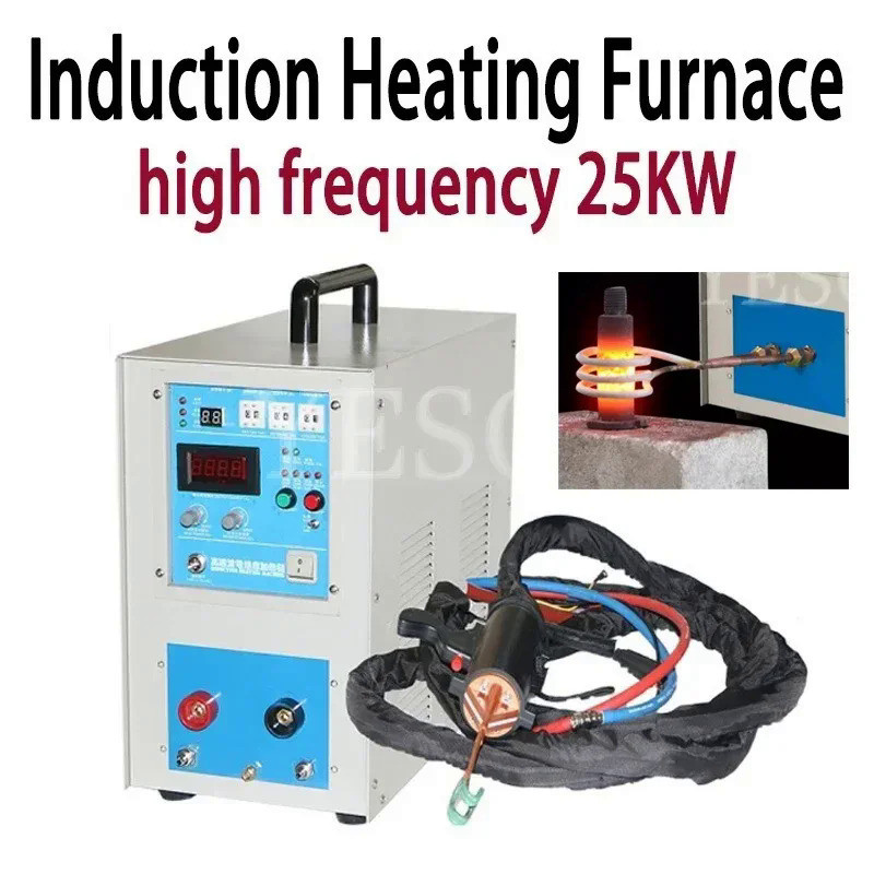 25KW 30-100KHz High Frequency Induction Heater Furnace 0.2MPA ZVS 380V Induction Heater (Handle part