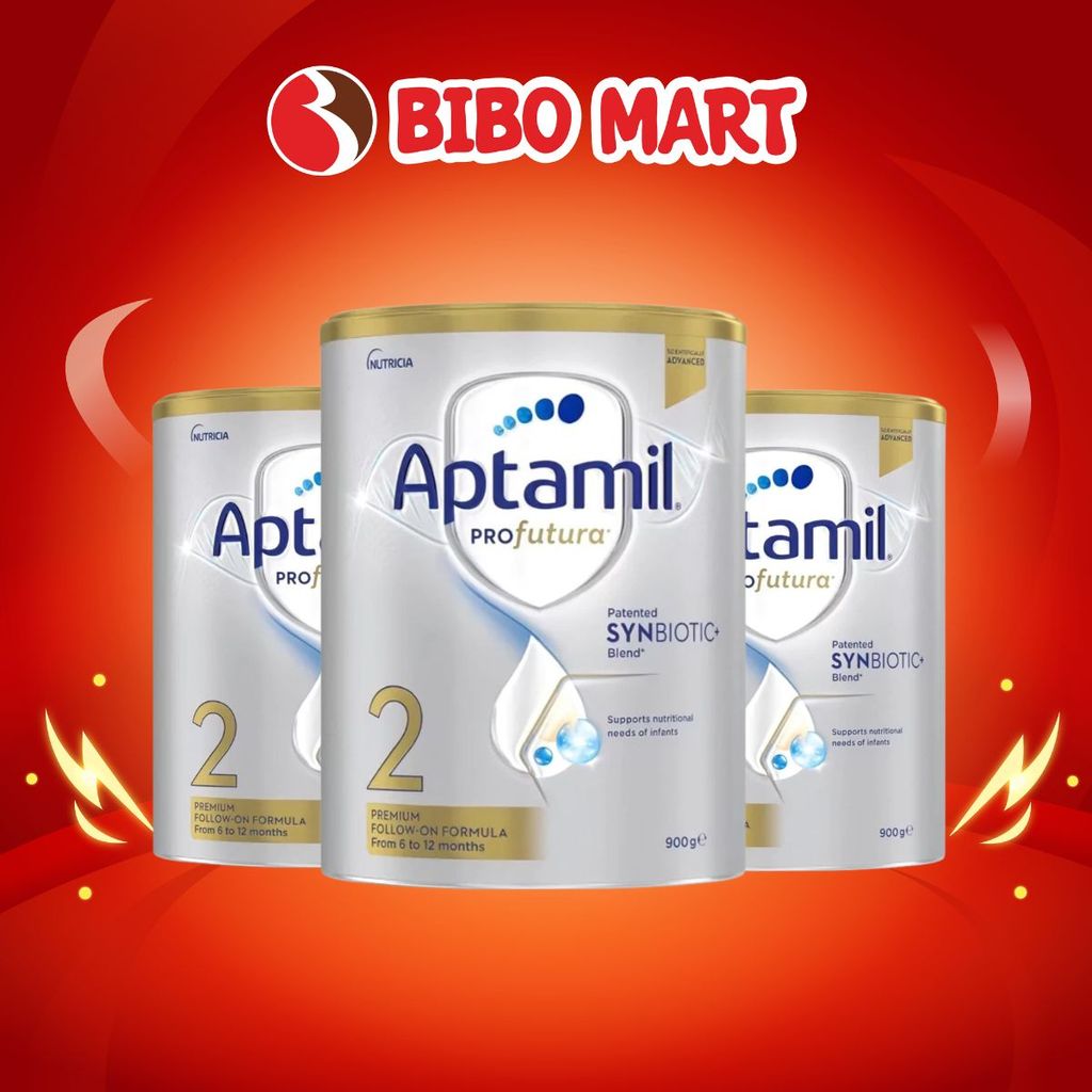 Sữa Aptamil Profutura Úc Bạc S2 Cho Bé Hỗ Trợ Tiêu Hóa Khỏe Mạnh Phát Triển Toàn Diện 900g- Bibomart