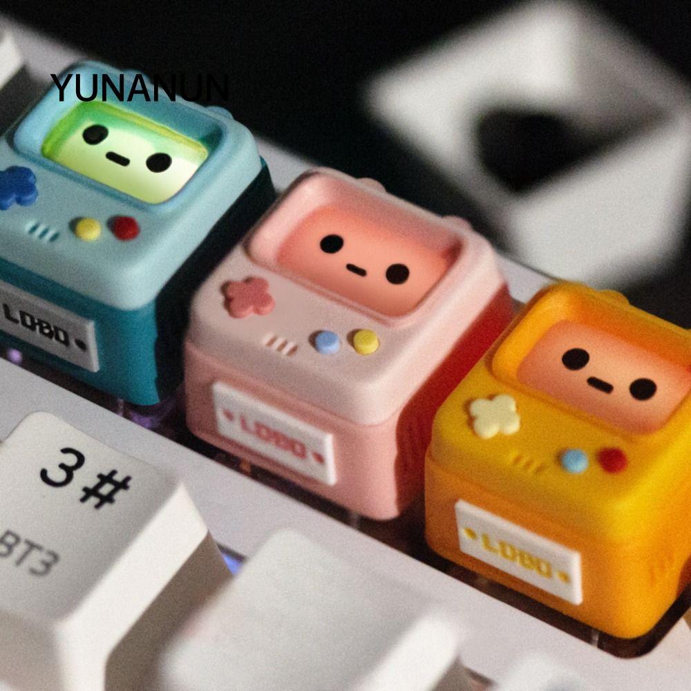 YUNAUN Game Consoler-Shpaed Keycaps, Bàn phím cơ thủ công bằng nhựa Keycap, Artisan Craft Retro Arti