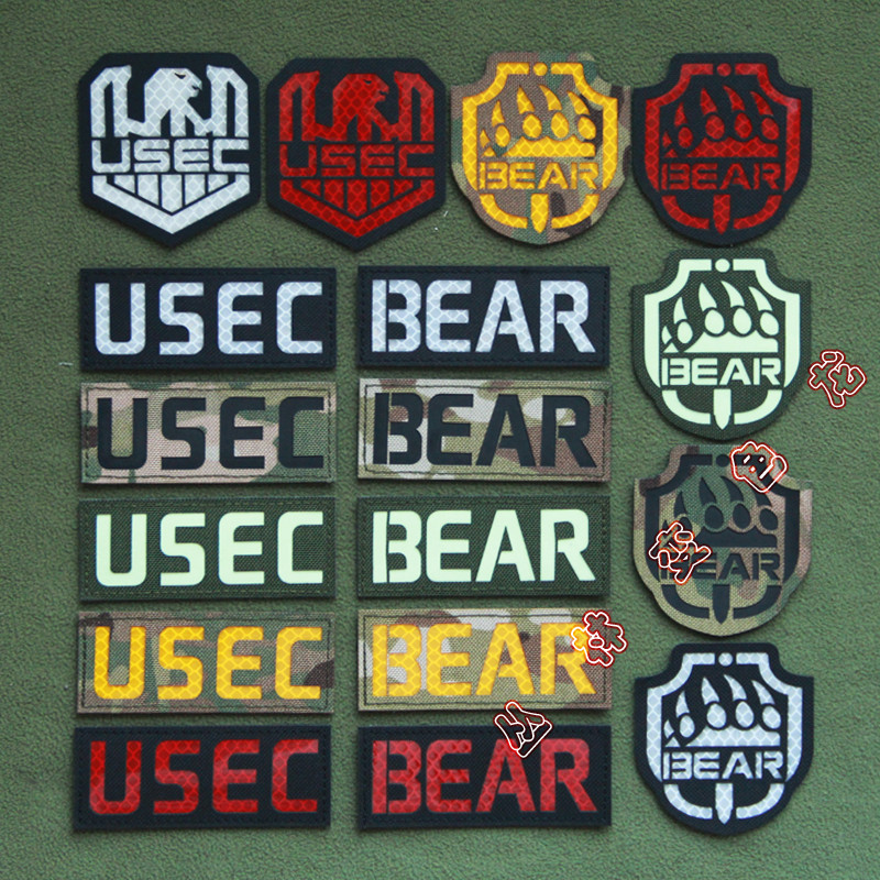 Spot Goods#Escape from Tarkov Escape from Tarkov Laser Engraving3M Reflective Velcro Badge Armband B