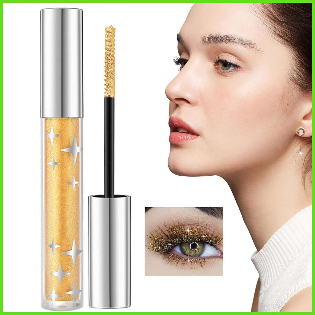 Lấp Lánh Mascara Cho Lông Mi Charming Sequin Mascara Sequin Lấp Lánh Nhanh Khô Uốn Nối Dài Lông Mi c