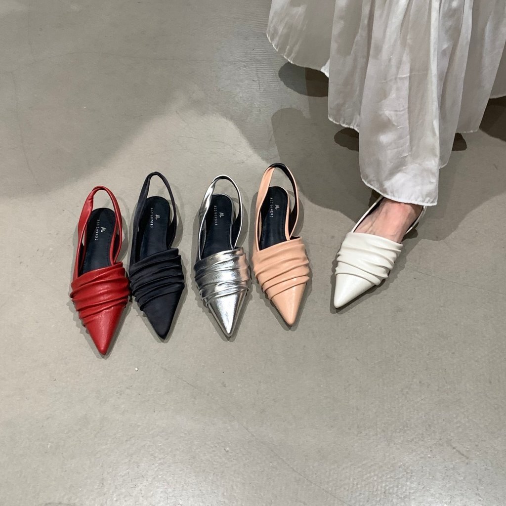 [Lamode] Design Feel Niche Silver Toe-Covered Sandals Nữ Mặc Ngoài Mùa Xuân Mùa Hè 2026 Phong Cách M