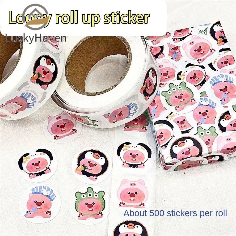 【Còn hàng】 1 Bộ 500 Hình dán trang trí hoạt hình, Hình dán chống thấm nước, Nhãn dán, Hình dán sổ ta