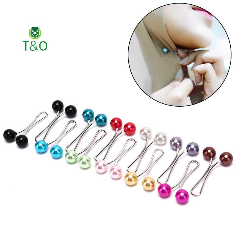 T & O 12 Chiếc Khăn Ngọc Trai Thổ Cẩm Pin Khăn Trùm Đầu Khăn Choàng Khăn Choàng Nữ Hồi Giáo Khăn Hij