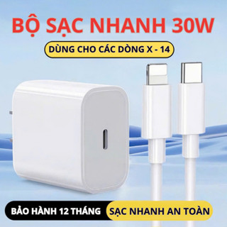 Bộ sạc nhanh PD 30W cho IP 17 16 15 14 13 12 11 Pro Max XS XR X 8 7 6 Phụ kiện, Bảo hành 1 Đổi mới 1