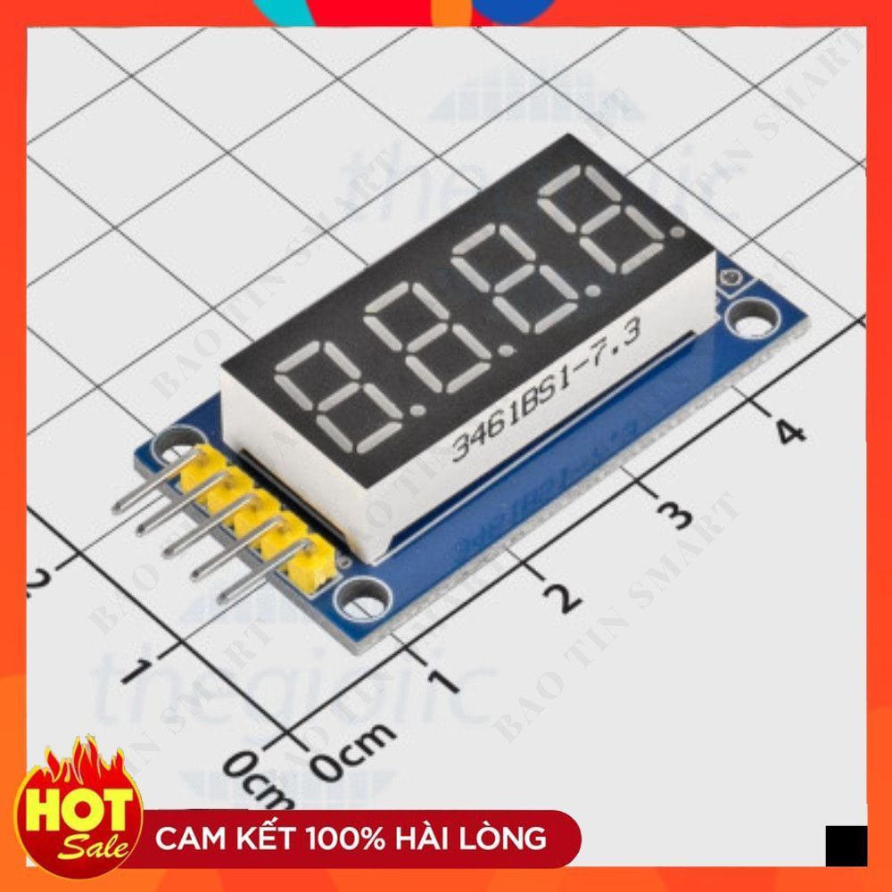 Module 4 Số LED 7 Đoạn 0.36inch 74HC595 5VDC ChipViet Store