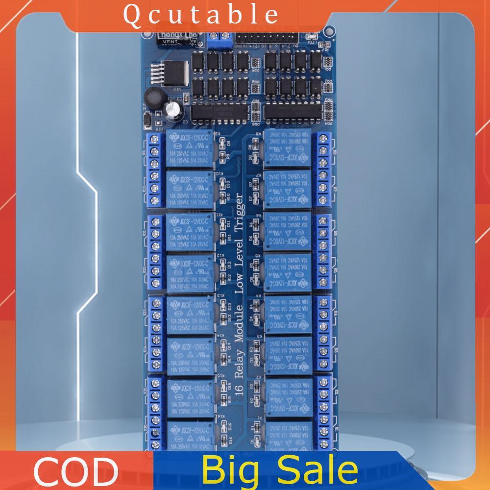 16 Kênh Rơle Đầu Ra Bùn 12V LM2576 Mô-đun Rơle Nguồn Cho Arduino DIY