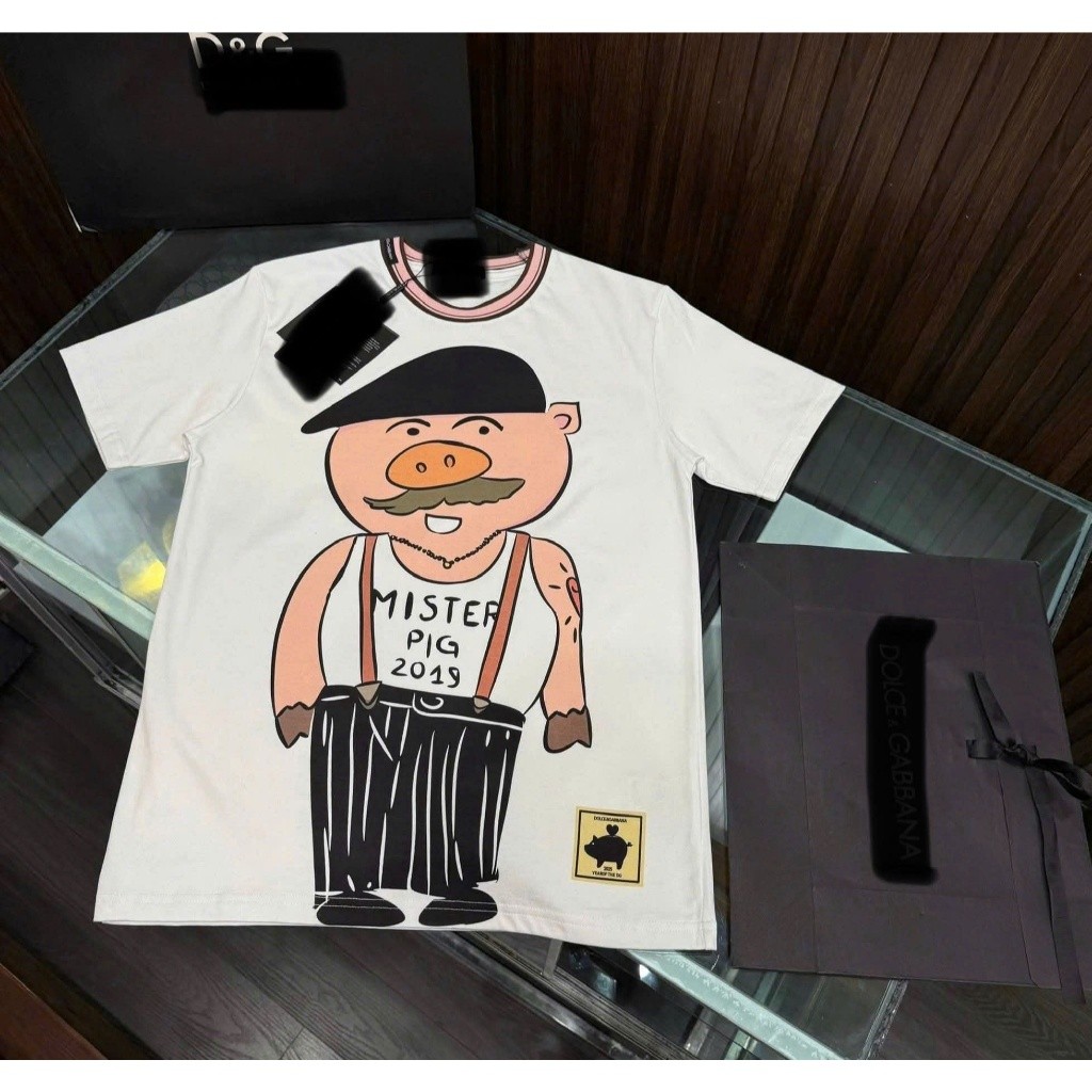 Áo Thun Chàng Trai Lợn KCloset Áo Phông Cotton Dày Dặn Dáng Rộng Unisex NA102