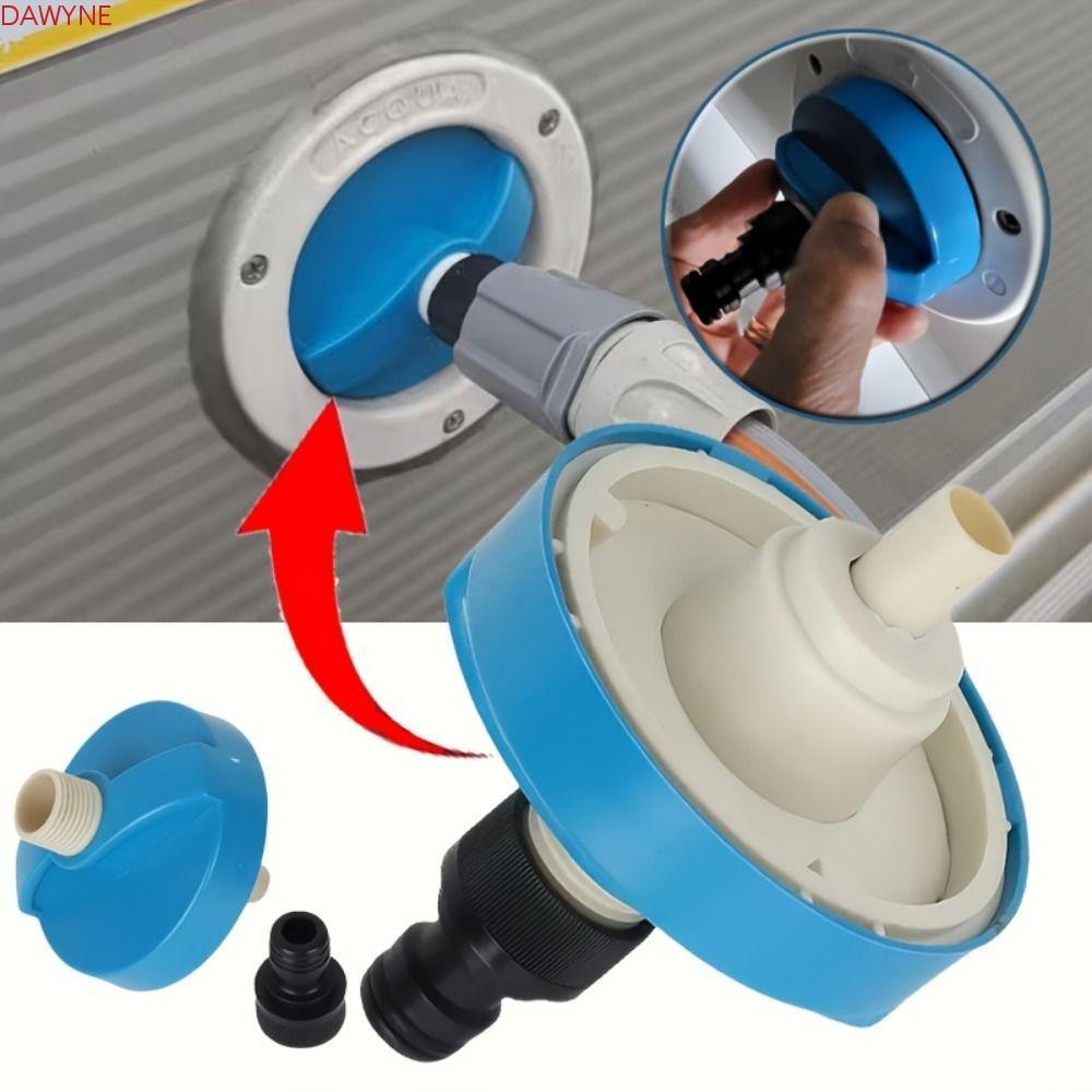 Nắp nạp nước DWAYNE, Nắp làm đầy bằng nhựa Đầu vào bình nước, Đầu vào nước màu xanh Kết nối nhanh Nhỏ gọn Đầu nối ống nhanh Phụ kiện cắm trại