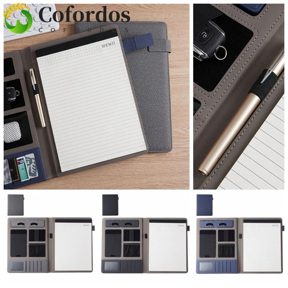 COFORDOS A4 Thư mục hội nghị, Đàm phán Notepad Memo Clipboard Kinh doanh Clipboard, Viết Máy tính bả