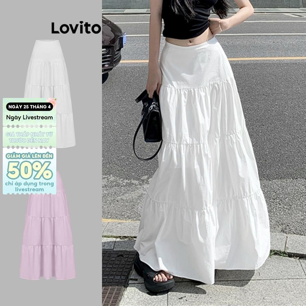 Lovito Váy Suông Đơn Giản Cho Nữ Mùa Hè/xuân L85AD112
