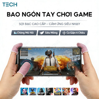 Bao Ngón Tay Chơi Game Sợi Bạc Siêu Mỏng Chống Mồ Hôi Cảm Ứng PUBG Free Fire Liên Quân COD Mobile