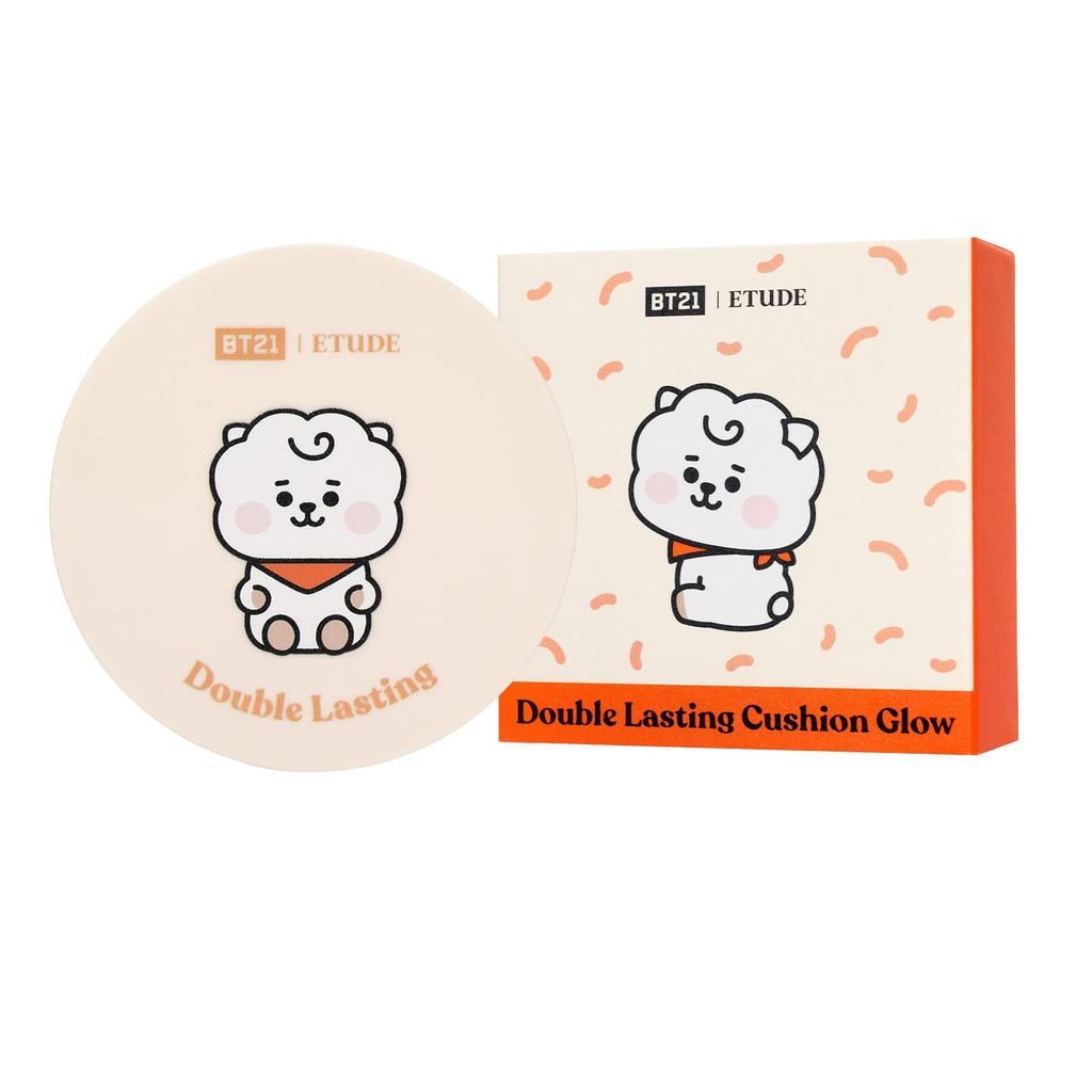 ETUDE Official BT21 Double Lasting Cushion Glow Neutral BeigeCushion FoundationDa bng 15g 10 ming