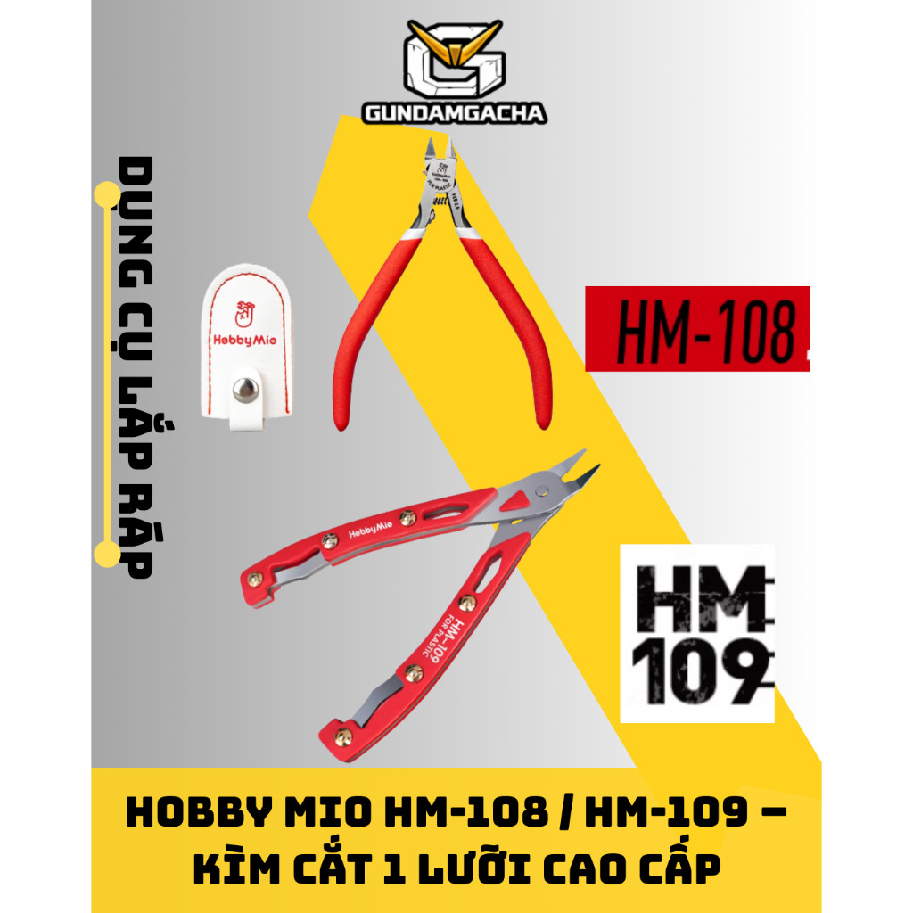 Kìm 1 Lưỡi Cao Cấp Hobby Mio HM-108 / HM-109 – Thép Không Gỉ | Dụng Cụ Mô HìnhPromax