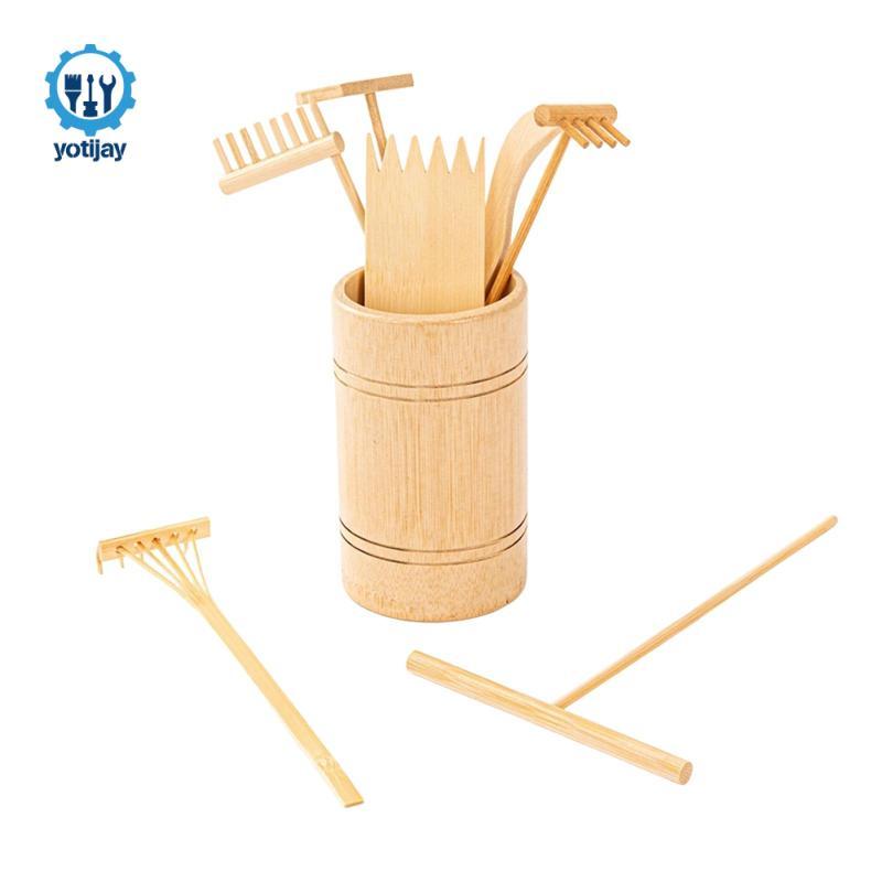 Zen Garden Sand Rake Đồ Chơi Bằng Gỗ Mini Dụng Cụ Bộ Khay Phụ Kiện Cho Trẻ Em Để Bàn Nghệ Thuật