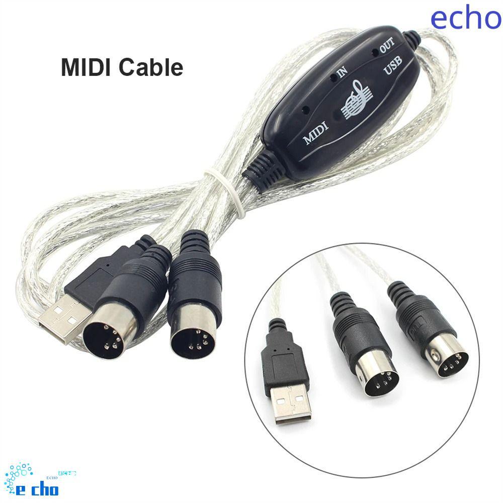 WELON MIDI sang cáp USB Thiết bị âm thanh Giao diện MIDI hữu ích Dây nhạc âm thanh cho đàn Piano điệ