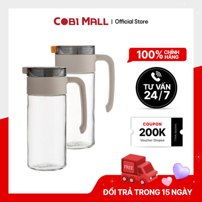 Bình Dầu Thủy Tinh 560ml Cobihome – Tự Mở Nắp, Có Tay Cầm, Chia Vạch Dung Tích Tiện Lợi