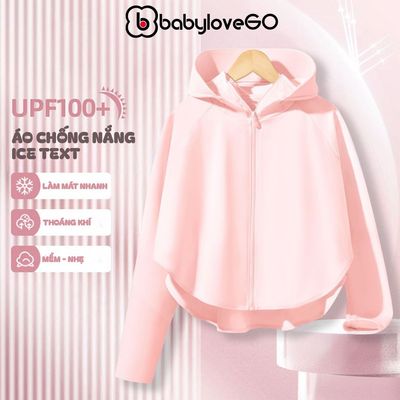 Áo chống nắng cho bé BabyloveGO áo choàng chống nắng cánh dơi vải Ice Text thông hơi thoáng mát chống tia UV