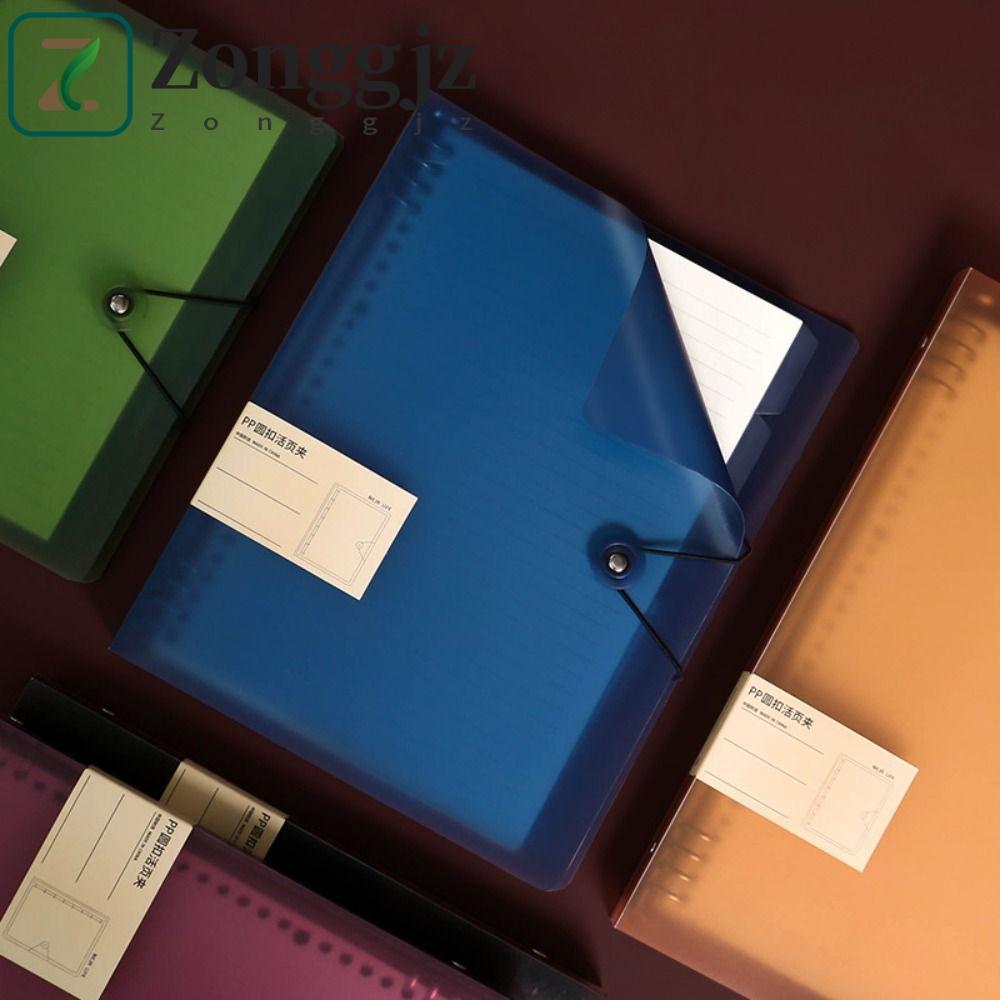 Zonggjz ZONGGJZ Loose Leaf Notebook Shell, 8 lỗ DIY Binder A5 / B5 / A4 Binder Cover, File Organizer