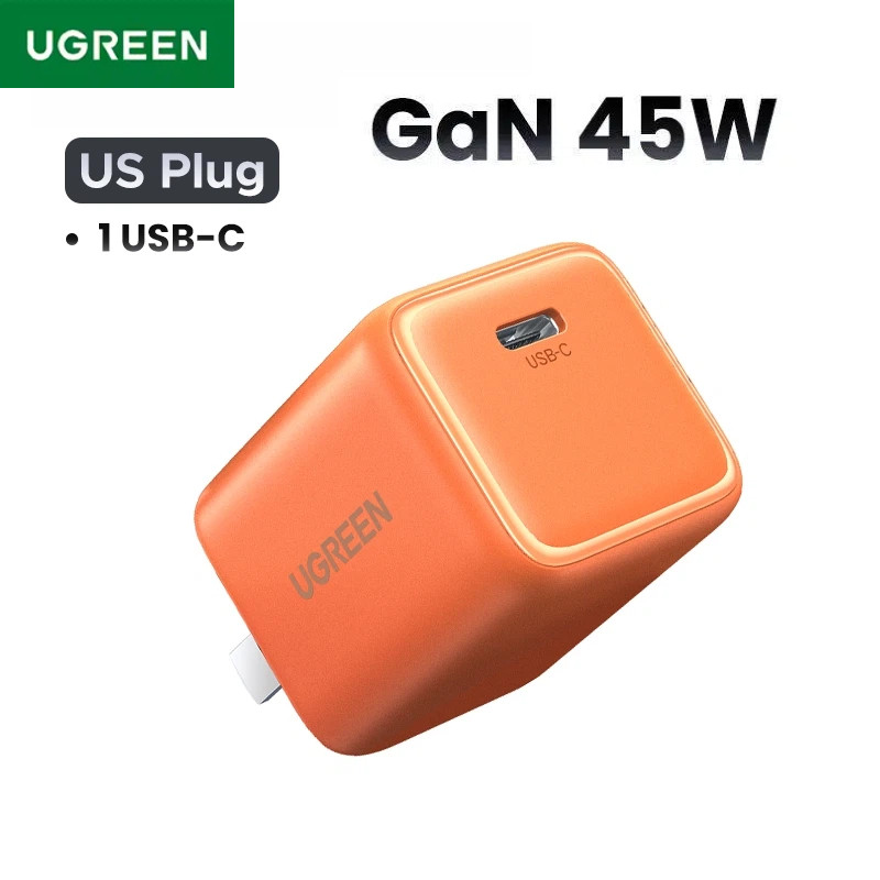 UGREEN Mini GaN 45W Sạc 1 USB C Nexode Sạc Nhanh Cho iPhone 17 Series Samsung S25 Ultra S24