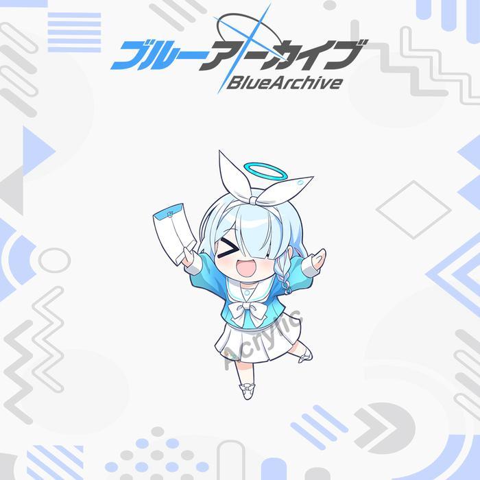 Gantungan Kunci Game Blue Archive - Keychain Blue Archive Shiroko Akrilik - Ganci BA - Arona