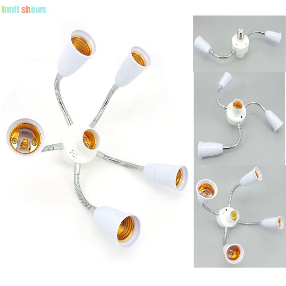 GIỚI HẠN SHOWS E27 Bộ chia ổ cắm đèn, Bộ chuyển đổi bóng đèn có ống nối dài Bộ chuyển đổi giá đỡ đèn