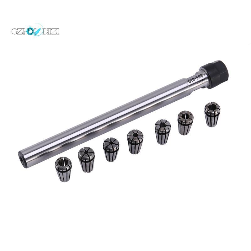 C10 Er8A 100L Collet Chuck Holder + 7 Cái Er8 Spring Collet Set
