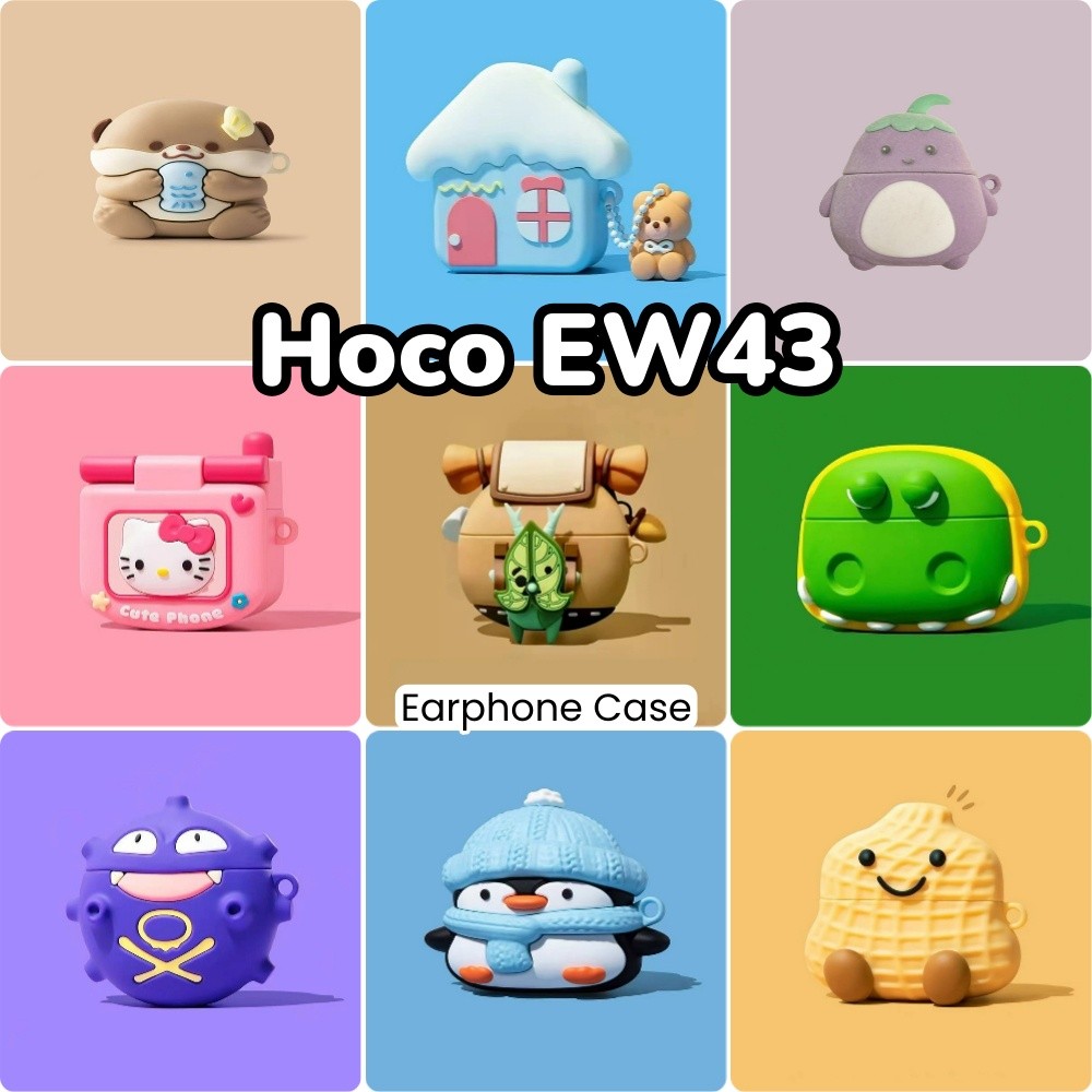 [imamura] Dành Cho Vỏ Hoco EW43 Vỏ Tai Nghe Silicon Mềm Vỏ Hoạt Hình Siêu Mát NO.8