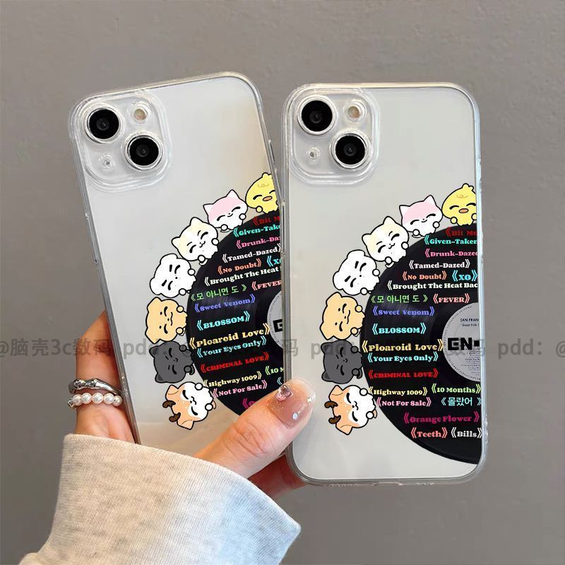 Ốp điện thoại trong suốt enhypen phù hợp cho iPhone 17 / 16 / 14