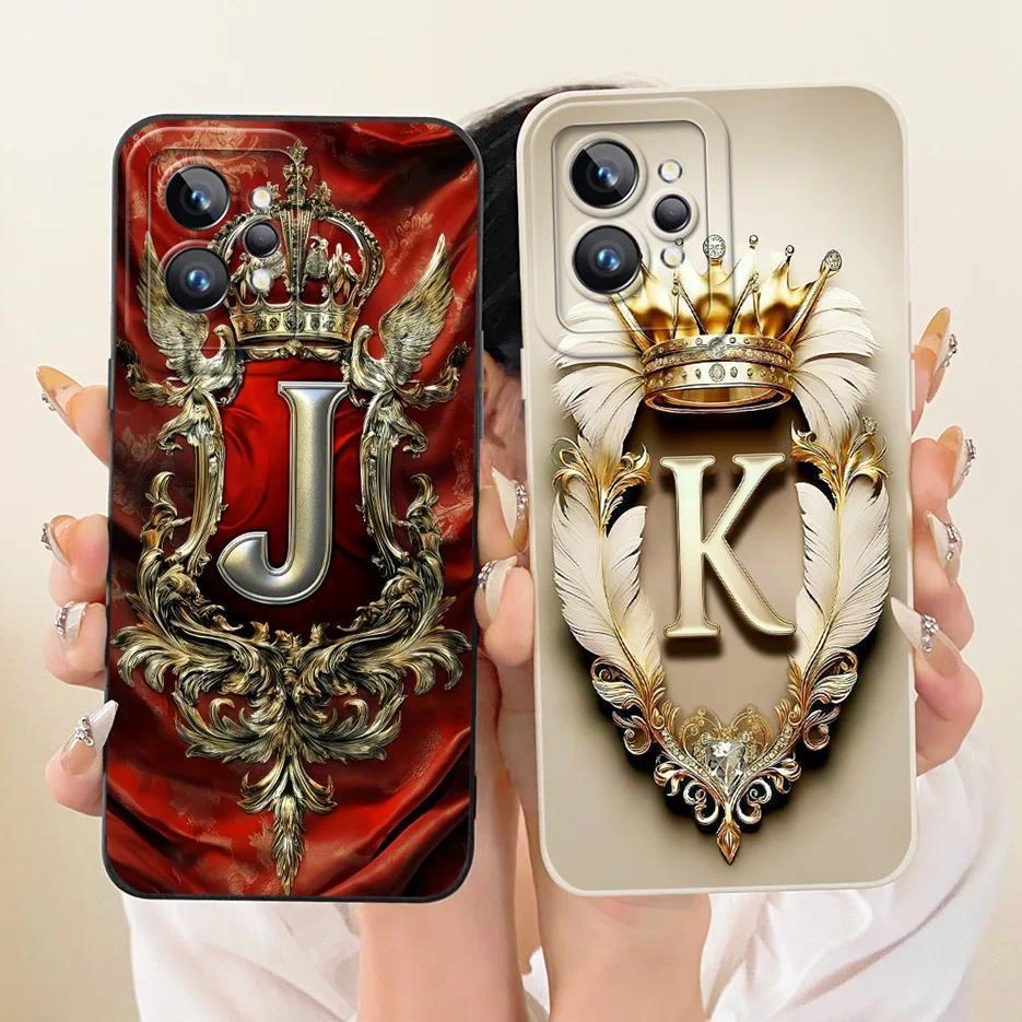 Dành Cho Realme GT2 Pro Ốp Lưng RMX3301 Cool Crown Letters Cover Vỏ Điện Thoại TPU Mềm Cho Realme GT