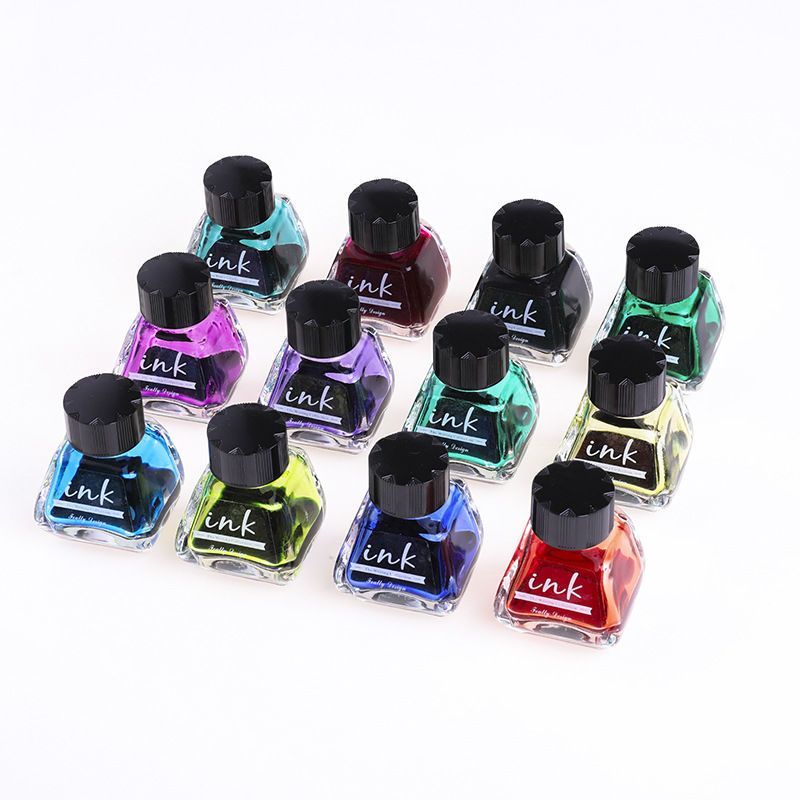 Hot Sale#Colored ink without gold powder, fountain pen, dip pen, glass pen, blue-black non-carbon co