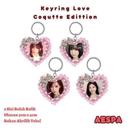 AESPA Keyring Coquette / AESPA Keychain Keyring Gantungan Kunci AESPA - Karina