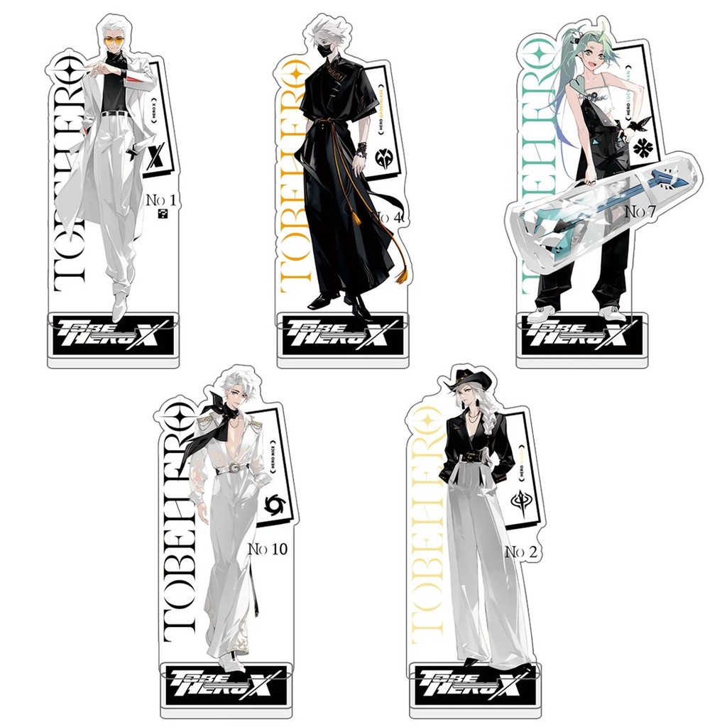 Standee TO BE HERO X mô hình mica nhân vật Ghostblade Lucky Cyan trang trí bàn học quà tặng anime mó