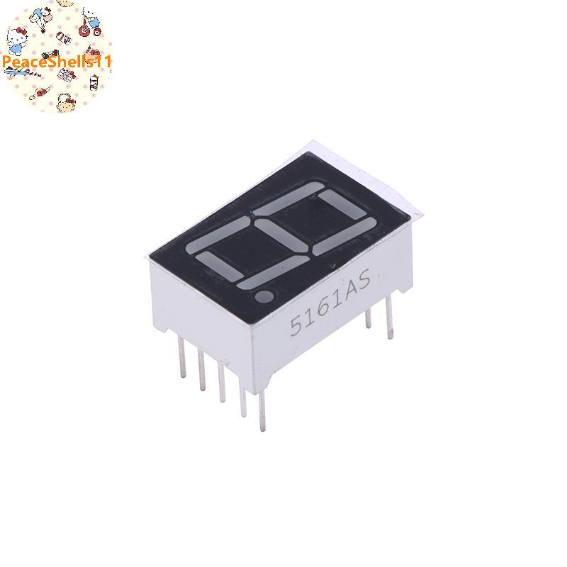 PeaceShells 10 Chiếc Kỹ Thuật Số Tubemon AnodeCathode 0.56 Inch 10Pins 5161AS 5161BS 1 Bit Chữ Số 7 