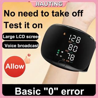 Jiauting Kỹ Thuật Số Cổ Tay Đo Huyết Áp Máy Đo Giọng Nói Tự Động Đo Nhịp Tim Cảm Ứng Thông Minh Màn Hình LCD Sạc Sphygmomanometer Jiating