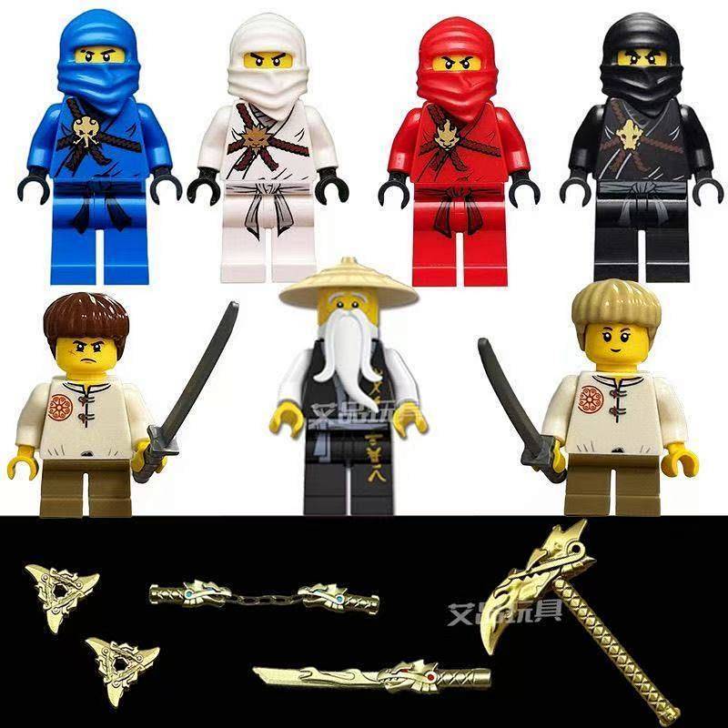 Season 1 Ninjago Early Generation Gold Weapon Kaizanjie Kou Little Lloyd Building Blocks Doll Men nR
