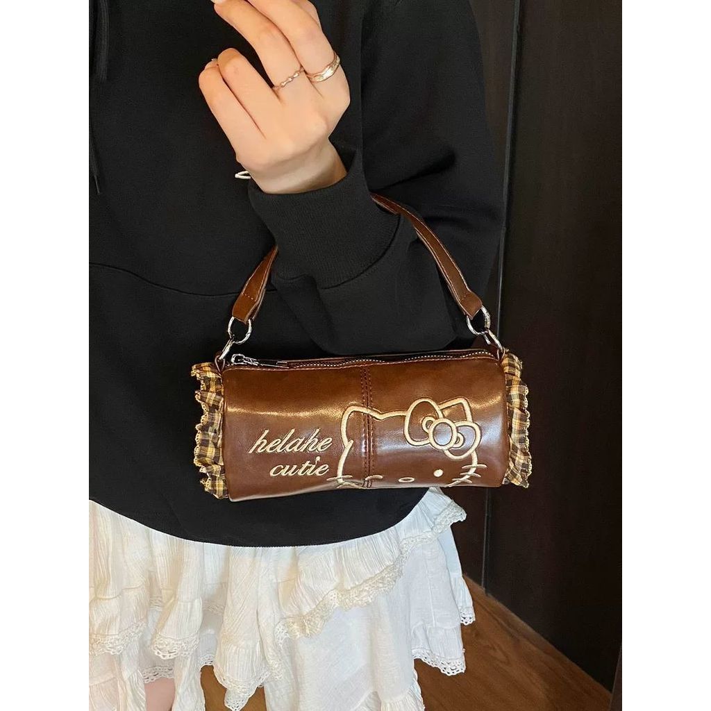 Dễ thương retro mèo bagon túi nhỏ thiết kế mới nữ linh hoạt phiên bản Hàn Quốc túi đeo chéo xách tay