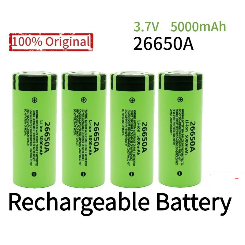 🔋Pin sạc Pin 26650 3.7V- 4.2V 5000mAh Pin Lithium đa năng Pin đèn Pin sạc chất lượng cao Pin