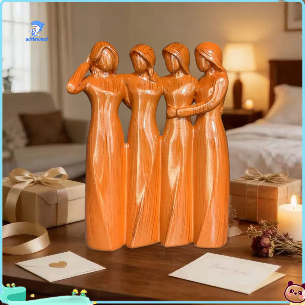 Wirlsweal Ôm Chị Em Trang Trí Nữ Tượng Tình Bạn Chị Em Tượng Tình Bạn – Điêu Khắc Bạn Bè Nữ 2-6 Chị 