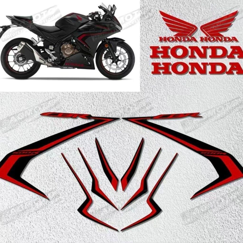 CBR500R sticker, CBR500R motorcycle shell decal waterproof decorative sticker