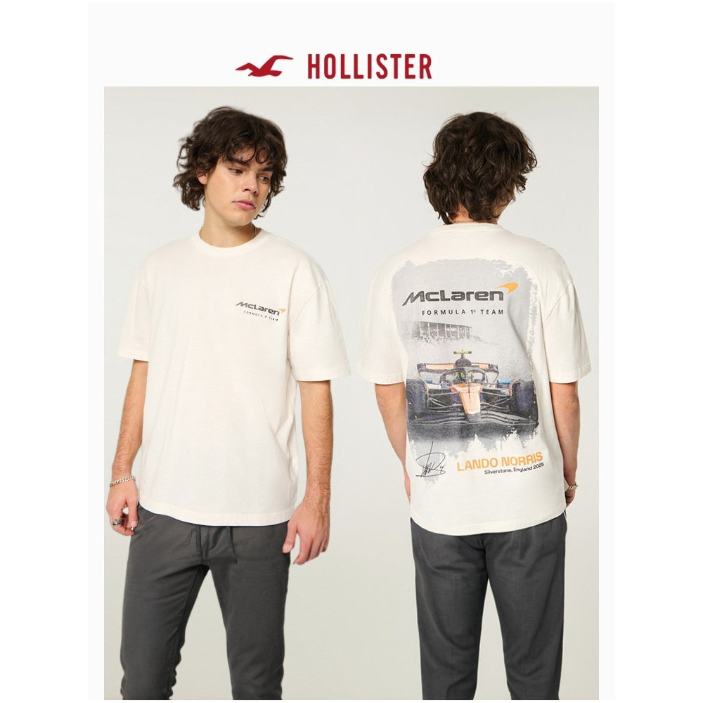 Hollister Retro Oversized Graphic T-Shirt - 100% Cotton Cho Nam