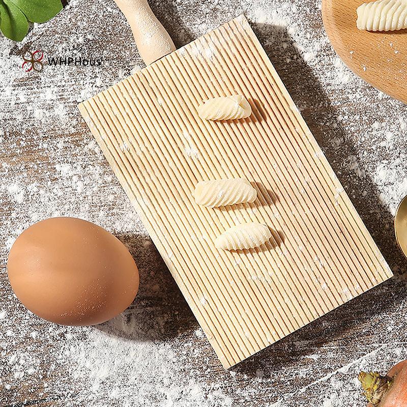 < WHPHous-t > Bàn bơ gỗ và Popsicles Gỗ Garganelli Board Gỗ tự nhiên Pasta Gnocchi Macaroni Board Là